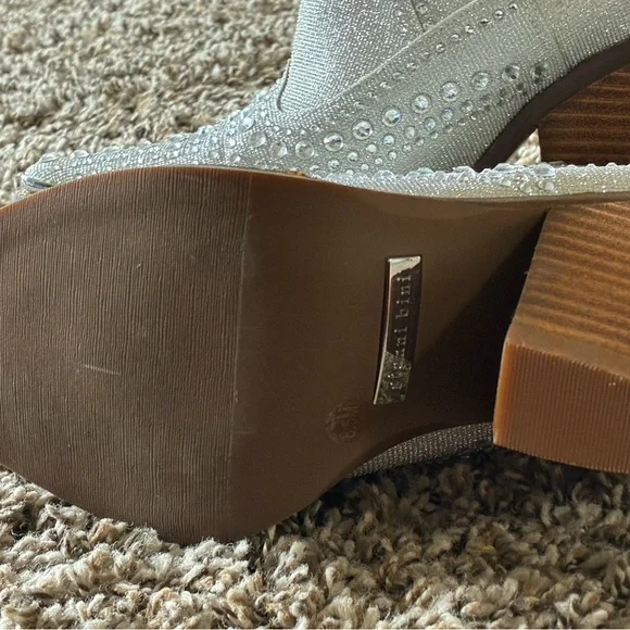 Gianni Bini Silver Studded Pointed-Toe Ankle Booties - Picture 4 of 5